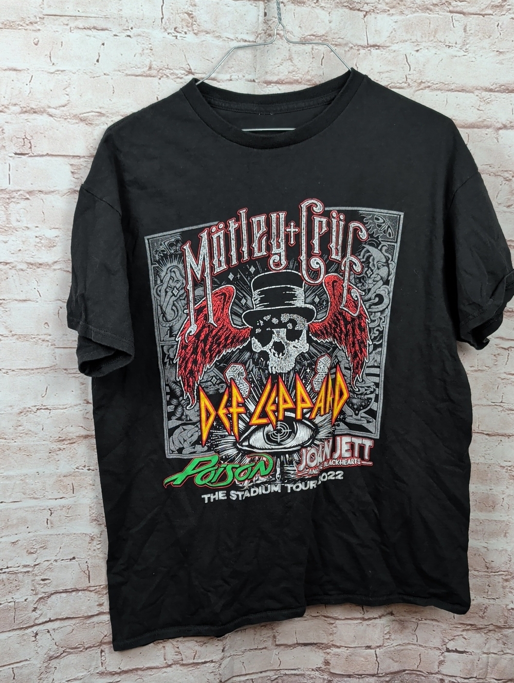 Motley Crue/ Def Leppard/ Poison/ Joan Jett - Stadium Tour 2022 Tee Shirt Small